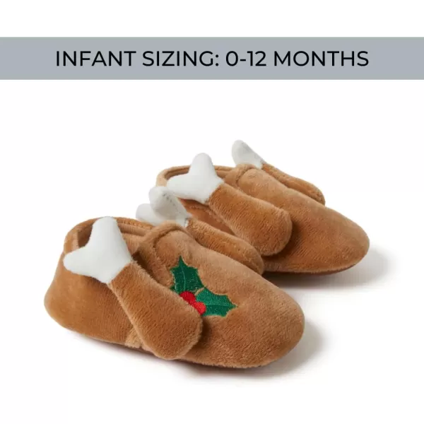 Dearfoams Matching Family Holiday Christmas Reindeer &amp; Turkey Scuff