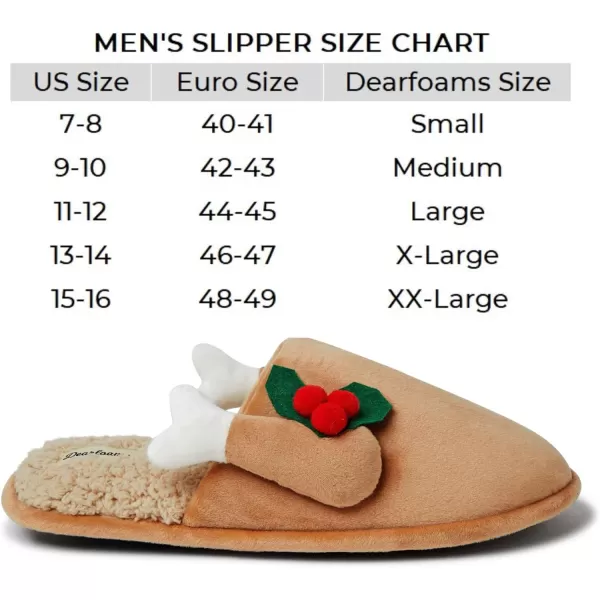 Dearfoams Matching Family Holiday Christmas Reindeer &amp; Turkey Scuff