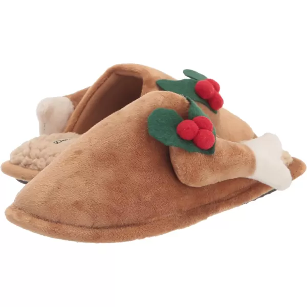 Dearfoams Matching Family Holiday Christmas Reindeer &amp; Turkey Scuff