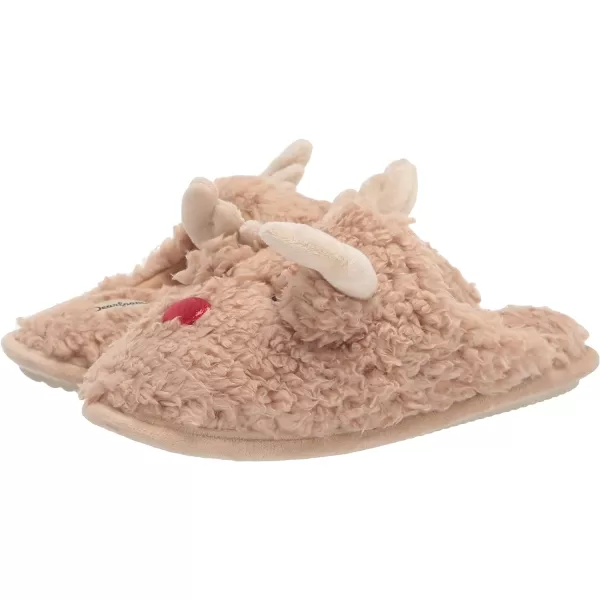 Dearfoams Matching Family Holiday Christmas Reindeer &amp; Turkey Scuff