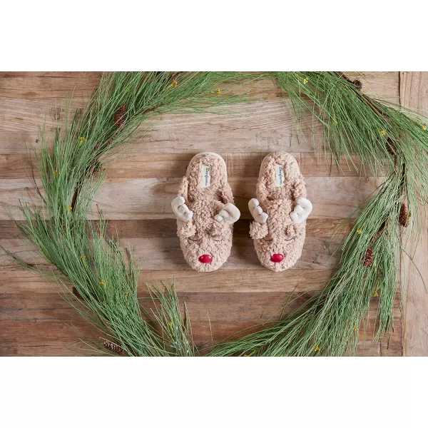 Dearfoams Matching Family Holiday Christmas Reindeer &amp; Turkey Scuff