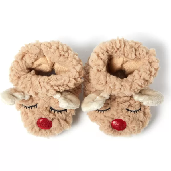 Dearfoams Matching Family Holiday Christmas Reindeer &amp; Turkey Scuff