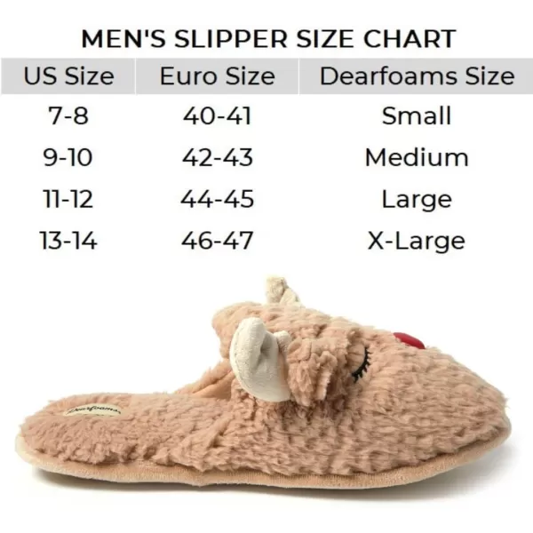 Dearfoams Matching Family Holiday Christmas Reindeer &amp; Turkey Scuff