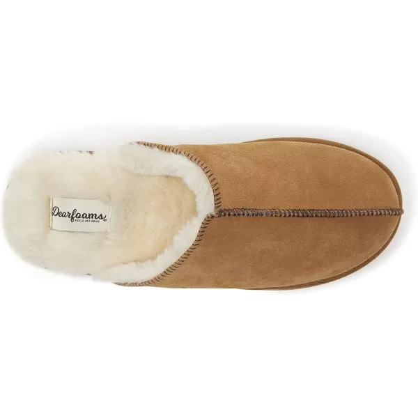 Dearfoams Men's Bradford Suede Closed Toe Indoor/Outdoor Scuff Slipper