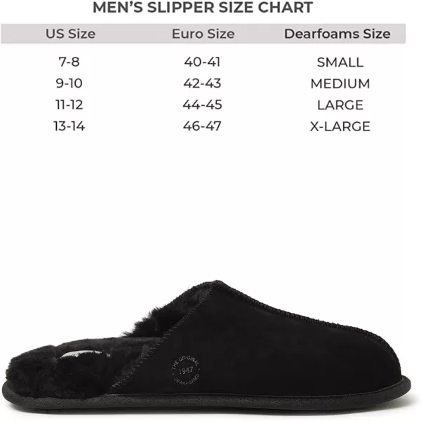 Dearfoams Men's Bradford Suede Closed Toe Indoor/Outdoor Scuff Slipper