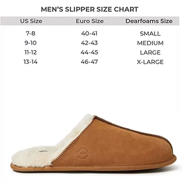 Dearfoams Men's Bradford Suede Closed Toe Indoor/Outdoor Scuff Slipper