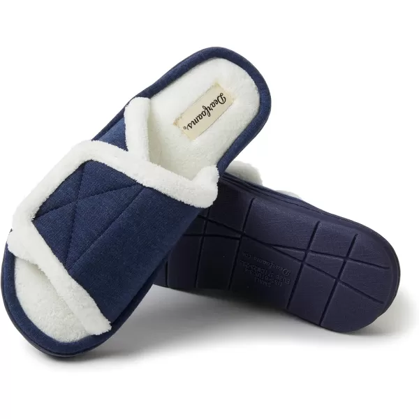 Dearfoams Women's Adjustable Indoor/Outdoor Machine Washable Memory Foam Slide Slipper