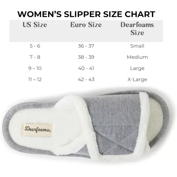 Dearfoams Women's Adjustable Indoor/Outdoor Machine Washable Memory Foam Slide Slipper