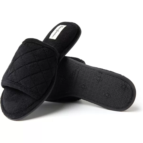 Dearfoams Women's Beatrice Terry Side Gore Slide Slipper