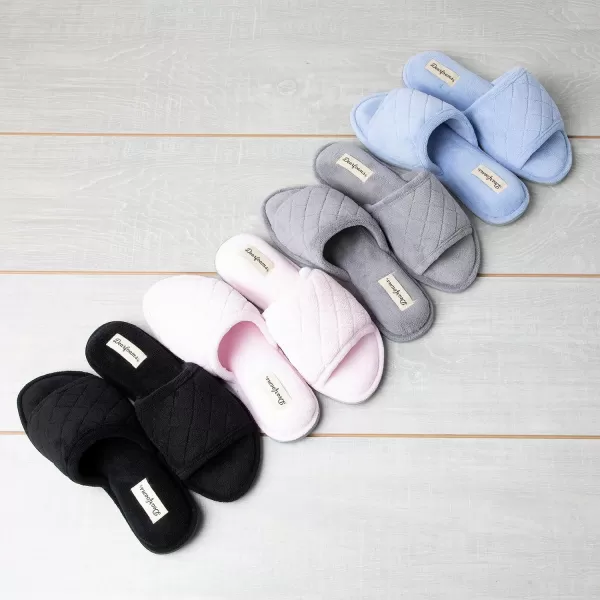 Dearfoams Women's Beatrice Terry Side Gore Slide Slipper