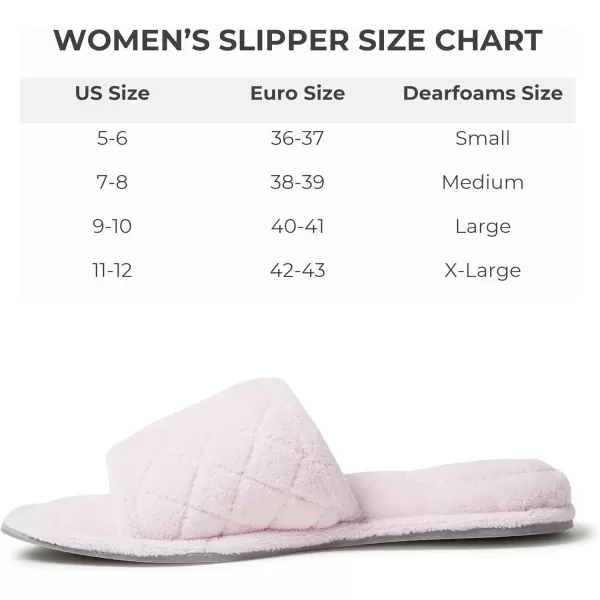 Dearfoams Women's Beatrice Terry Side Gore Slide Slipper