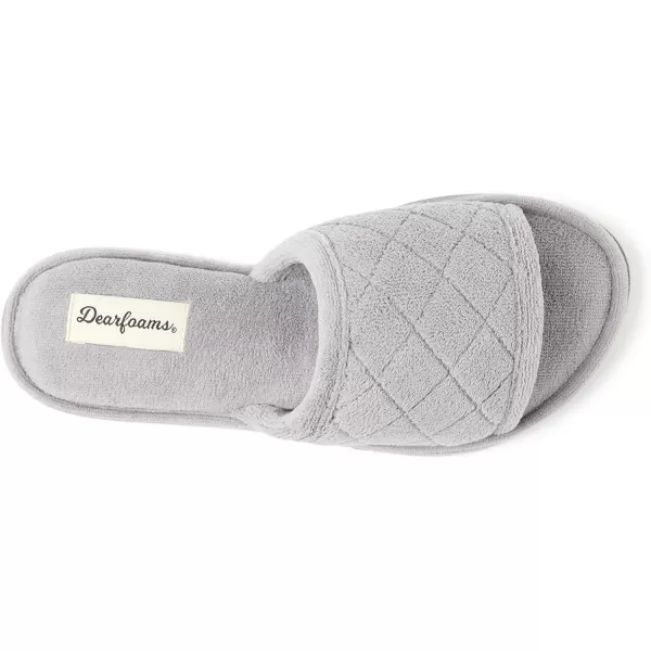 Dearfoams Women's Beatrice Terry Side Gore Slide Slipper