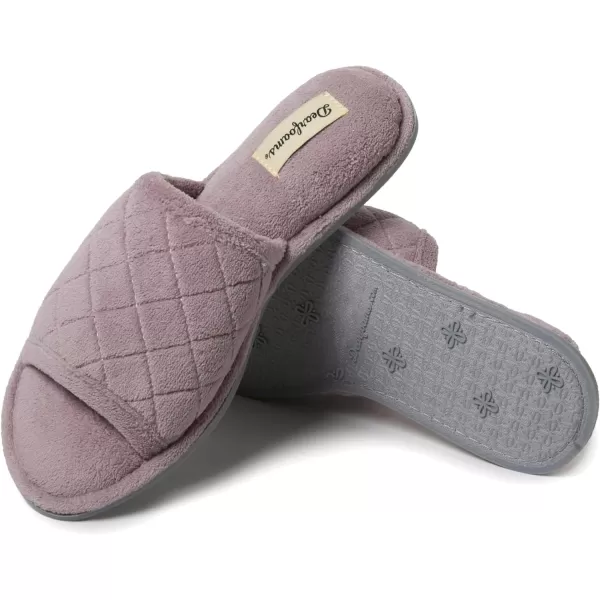 Dearfoams Women's Beatrice Terry Side Gore Slide Slipper