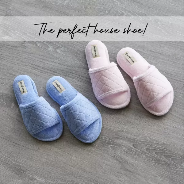 Dearfoams Women's Beatrice Terry Side Gore Slide Slipper