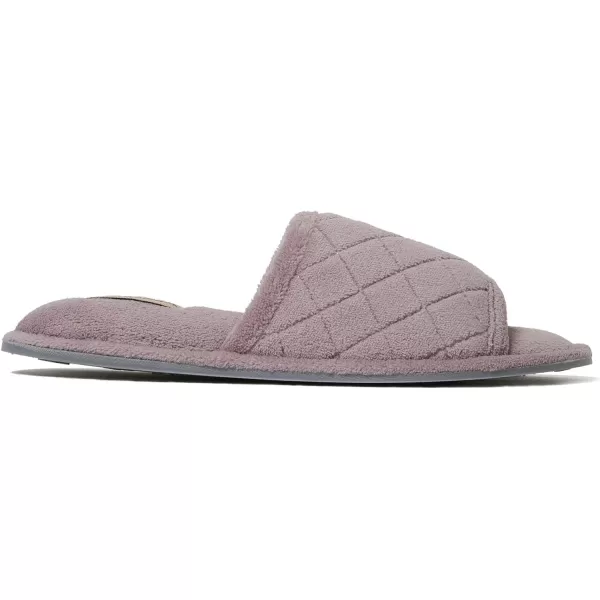 Dearfoams Women's Beatrice Terry Side Gore Slide Slipper