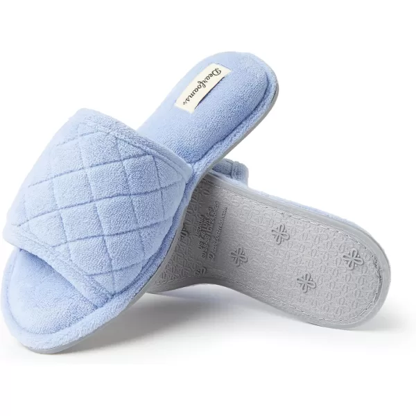 Dearfoams Women's Beatrice Terry Side Gore Slide Slipper