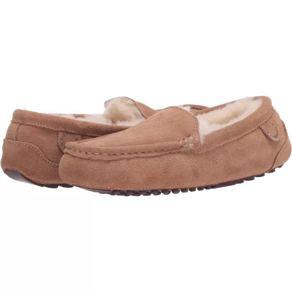 Dearfoams Women's Fireside Water Resistant Mel Shearling Moccasin Slipper