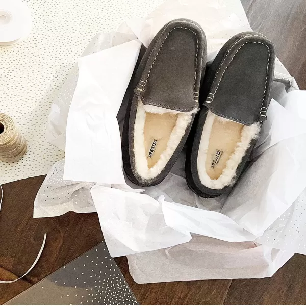 Dearfoams Women's Fireside Water Resistant Mel Shearling Moccasin Slipper