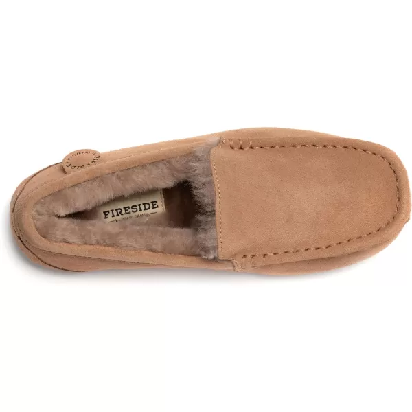 Dearfoams Women's Fireside Water Resistant Mel Shearling Moccasin Slipper