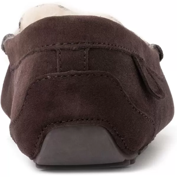 Dearfoams Women's Fireside Water Resistant Mel Shearling Moccasin Slipper