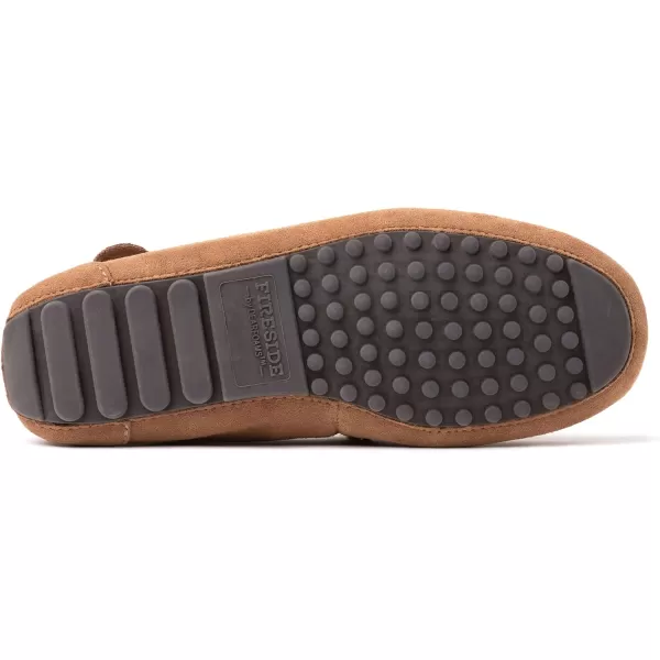 Dearfoams Women's Fireside Water Resistant Mel Shearling Moccasin Slipper