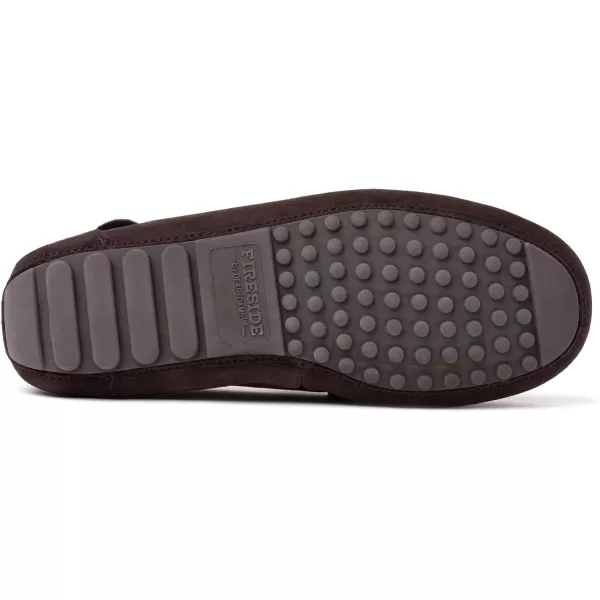 Dearfoams Women's Fireside Water Resistant Mel Shearling Moccasin Slipper