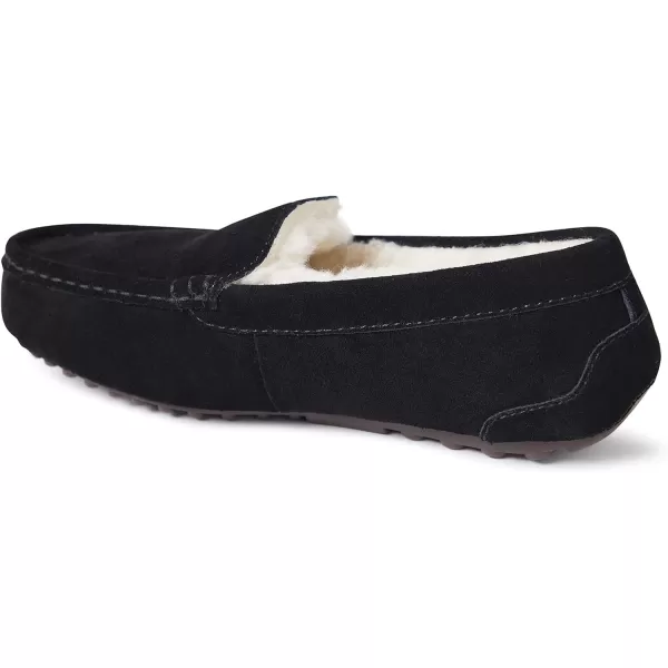 Dearfoams Women's Fireside Water Resistant Mel Shearling Moccasin Slipper