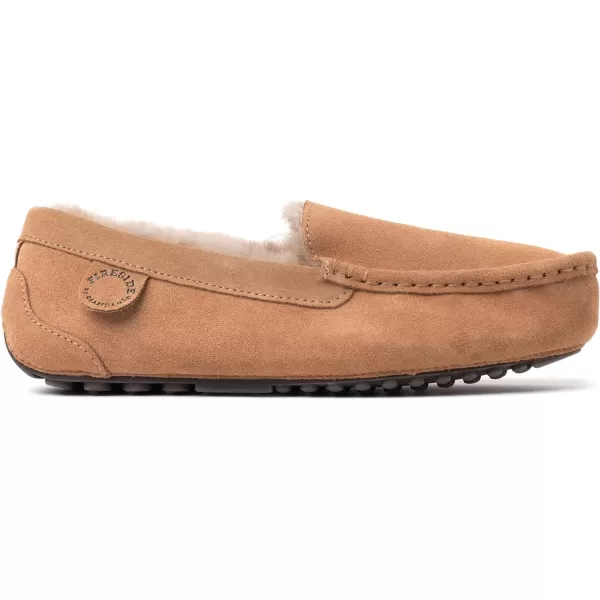 Dearfoams Women's Fireside Water Resistant Mel Shearling Moccasin Slipper