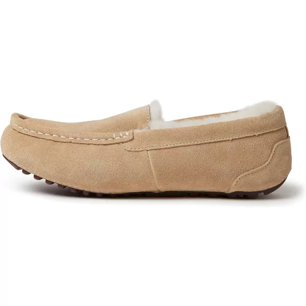 Dearfoams Women's Fireside Water Resistant Mel Shearling Moccasin Slipper