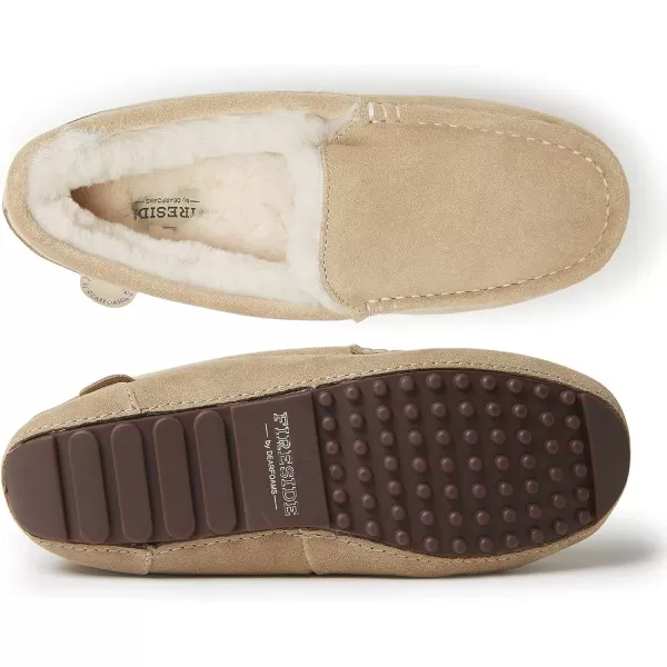 Dearfoams Women's Fireside Water Resistant Mel Shearling Moccasin Slipper