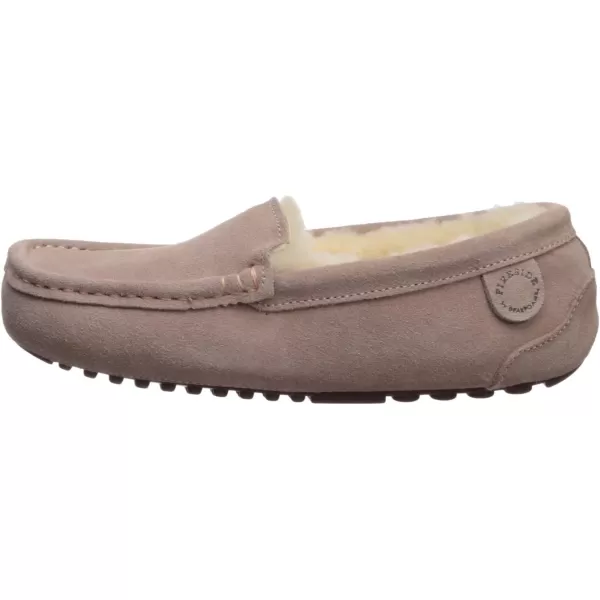 Dearfoams Women's Fireside Water Resistant Mel Shearling Moccasin Slipper
