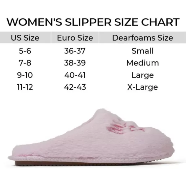 Dearfoams Women's Gifts for Mom Fluffy Cute Scuff Slipper