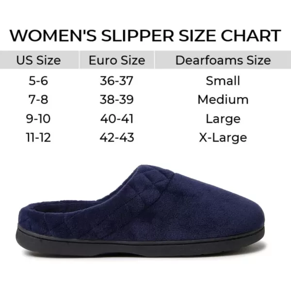 Dearfoams Women's Indoor/Outdoor Memory Foam Darcy Microfiber Velour Clog, Wide Widths Slipper
