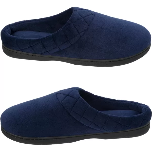 Dearfoams Women's Indoor/Outdoor Memory Foam Darcy Microfiber Velour Clog, Wide Widths Slipper