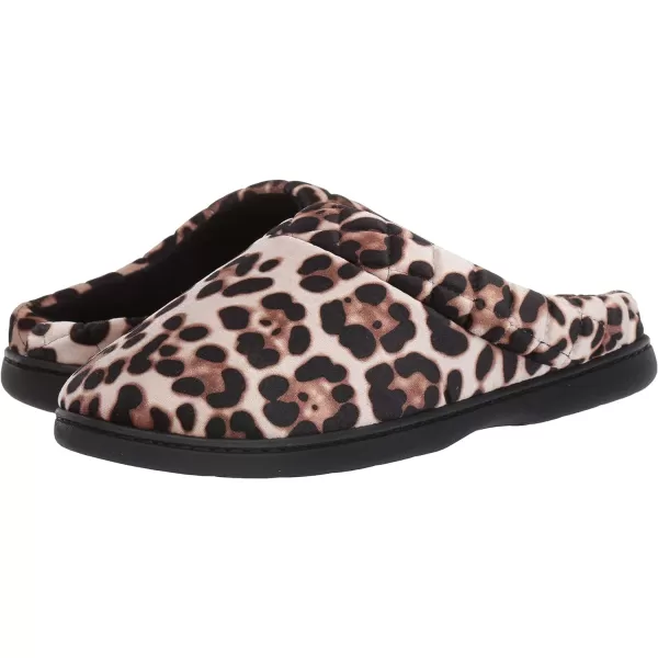 Dearfoams Women's Indoor/Outdoor Memory Foam Darcy Microfiber Velour Clog, Wide Widths Slipper