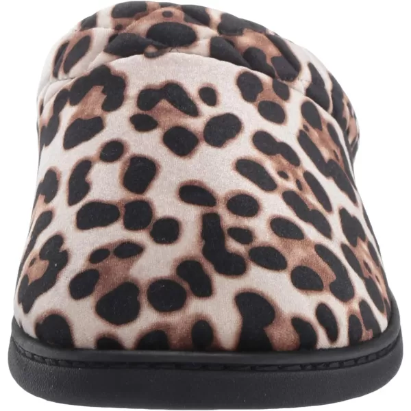 Dearfoams Women's Indoor/Outdoor Memory Foam Darcy Microfiber Velour Clog, Wide Widths Slipper