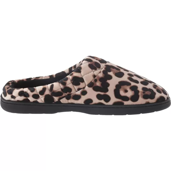 Dearfoams Women's Indoor/Outdoor Memory Foam Darcy Microfiber Velour Clog, Wide Widths Slipper