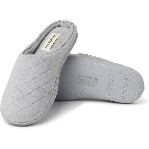 Dearfoams Women's Lacey Machine Washable Memory Foam Comfort Easy on/Off Clog Slipper