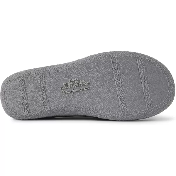 Dearfoams Women's Lacey Machine Washable Memory Foam Comfort Easy on/Off Clog Slipper