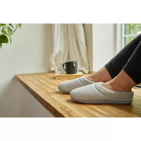 Dearfoams Women's Lacey Machine Washable Memory Foam Comfort Easy on/Off Clog Slipper