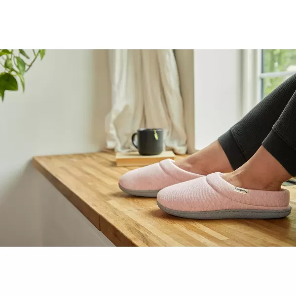 Dearfoams Women's Lacey Machine Washable Memory Foam Comfort Easy on/Off Clog Slipper