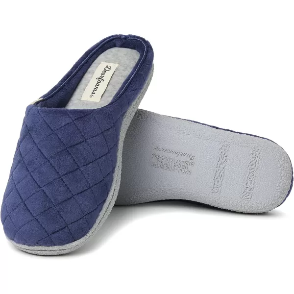 Dearfoams Women's Lacey Machine Washable Memory Foam Comfort Easy on/Off Clog Slipper
