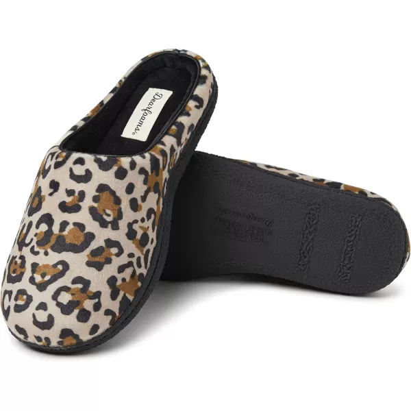 Dearfoams Women's Lacey Machine Washable Memory Foam Comfort Easy on/Off Clog Slipper