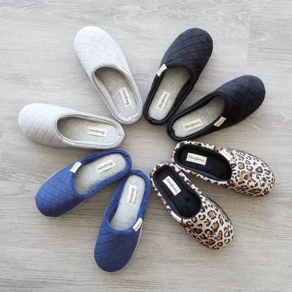 Dearfoams Women's Lacey Machine Washable Memory Foam Comfort Easy on/Off Clog Slipper