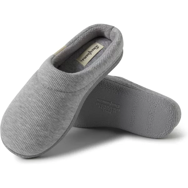 Dearfoams Women's Lacey Machine Washable Memory Foam Comfort Easy on/Off Clog Slipper