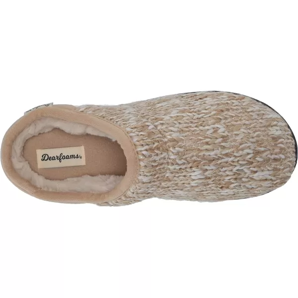 Dearfoams Women's Marled Sparkle Knit Clog Slipper