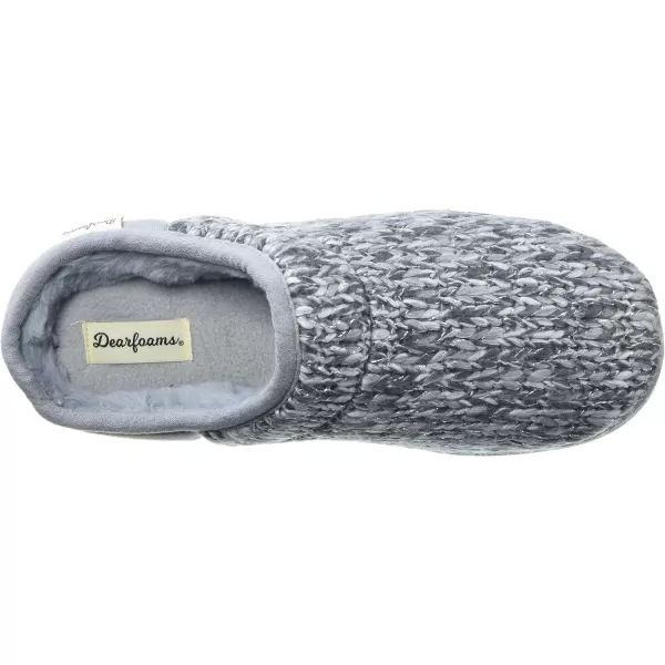 Dearfoams Women's Marled Sparkle Knit Clog Slipper
