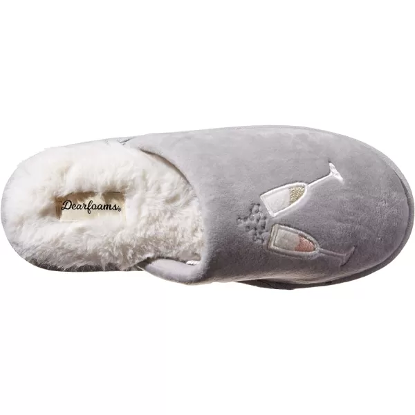 Dearfoams Women's Novelty Scuff with Eye Mask Slipper