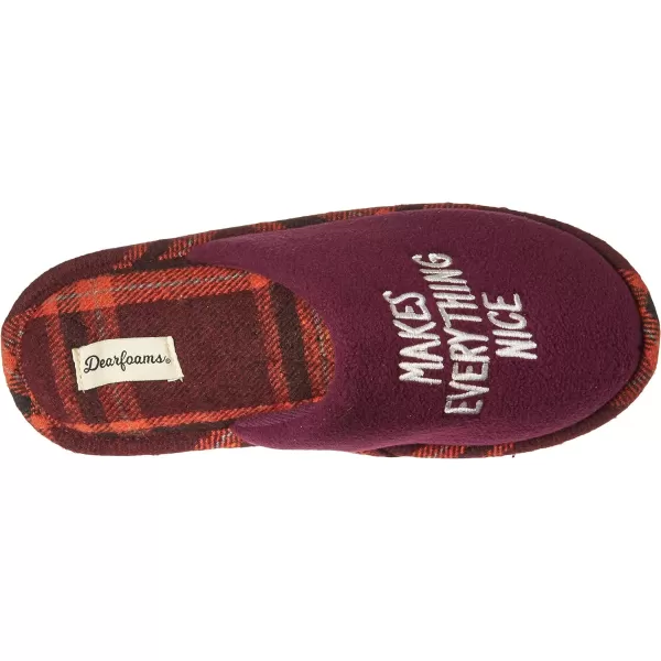 Dearfoams Women's Novelty Scuff with Eye Mask Slipper