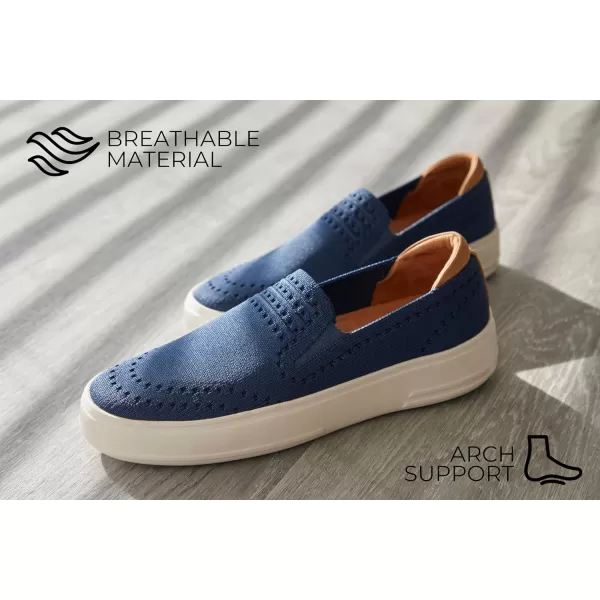 Dearfoams Women's Slip-On Lightweight Comfortable Sophie Loafers with Arch Support
